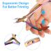 3 Pack Cuticle Nippers & Trimmer Set - Stainless Steel Manicure Tool for Fingernails (Rainbow Color) - Buy Online on GoSupps.com