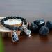 Soulnioi Healing Stones Set: Black Tourmaline Necklace, Volcanic Stone Bracelet, 4 Raw Black Tourmaline Pieces for Meditation - Buy Online on GoSupps.com