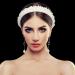 Faux Pearl Headbands for Women Bling Rhinestones Hairbands Women Girls Wedding Birthday Party Valentines Day Gifts Hair Hoop Wedding Hair Accessories (Pearl) - Buy Online on GoSupps.com
