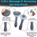 PetGroom Self Cleaning Cat & Dog Brush - Reduce Shedding Up to 95% - Ideal for Short or Long Haired Cats and Dogs - Grey - Buy Online on GoSupps.com