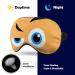 Kawaii Cartoon Face Expression Sleep Mask - Adjustable Super-Smooth Blindfold for Men and Women - Ideal for Travel and Naps - Buy Online on GoSupps.com