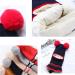 Crazy Bean Kids 3-in-1 Winter Hat, Scarf & Beanie Set - Navy | Toddler Windproof Knitted Hat - Buy Online on GoSupps.com