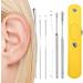 Earwax Removal Kit 6 Stainless Steel Earwax Cleaner with Pu Storage Bag Ear Wax Cleaner Kit Professional Ear Cleaning Tool for Family Friends Adults and Kid Yellow - Buy Online on GoSupps.com