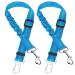Car safety belt dog seat belt 2 pieces dog belt for the car seat belt dogs for car adjustable long and short dog snap for the car blue