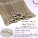 Buy Laavoo Real Hair Clip-In Extensions - Highlight Blonde Double Tress 35cm 70g | Premium Quality Hair Extensions for Effortless Volume - Buy Online on GoSupps.com