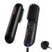vanso Cordless Hair Straightener Brush Portable Hair Straightener Negative Ion Straightener Styling Comb with USB Wireless Straightner for Hairstyler Salon 9 Temp Settings Mini for Travel