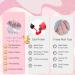 22PCS Gel Nail Stickers Semi Cured Nail Wraps Purple Glitter Self-Adhesive Gel Nail Strips Full Wraps Nail Polish Stickers with Soft Glossy Gel Finish French Manicure Stickers for Women and Girls - Buy Online on GoSupps.com
