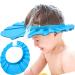 Baocuan Baby Shower Cap Waterproof Shampoo Bathing Protection Safe Bath Cap Soft Adjustable Visor Hat Protect Eyes Ears for Infants Toddler Kids Children (Blue)