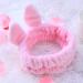 Beaupretty Bunny Ears Headband for Girls & Women - Dark Pink Makeup Hairband & Headdress - Buy Online on GoSupps.com