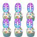 18pcs Blue Fluorescence Number 0 Dessert Cupcake Topper Number Combination Theme Decoration Supplies Happy Birthday Engagement Wedding Anniversary Party Decor Supplies