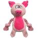 Yuremeey dog toys cuddly toy tug of plush dog toys squeaky dog toys with wrinkle paper interactive stable toys for puppies Small medium dogs pigs