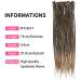 30 Inch Synthetic Dreadlocks Extensions - 20 Strands 0.8cm Crocheted Braided Hair | Soft Dreads Reggae & Hip-Hop Style | Two Colors MT1B-27# - Buy Online on GoSupps.com