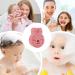 Baby Sponge for Bathing | Wood Pulp Sponge Soft Bath Sponges - Bath Rub Cute Shower Sponge Shower Brush Body Scrubber Dead Skin Remover for Deep Cleansing Pink - Buy Online on GoSupps.com
