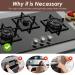 6-Piece Child Lock for Stove Rotary Buttons | Oven Safety Protection for Kids - Black - Buy Online on GoSupps.com