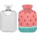 Naanle Summer Cartoon Watermelon Heat Bottle - 1L Transparent Hot Water Bottle for Hand/Foot Pain Relief & Cold Therapy - Buy Online on GoSupps.com
