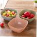 Cabilock 3pcs Fruit Tray Candy Nut Serving Dish Candy Container Salad Bow Mini Pink Candy Stand Food Grade Size 1 Pink - Buy Online on GoSupps.com