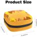 Women's Portable Period Kit - Bonds Storage Bags with Autumn Leaves Pattern | Stylish Feminine Product Bag - Buy Online on GoSupps.com