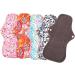 FRCOLOR 8 Pack Washable Menstrual Pads - Charcoal Bamboo Reusable Sanitary Napkins for Comfortable Period Care - Buy Online on GoSupps.com