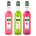 Unusual syrups TEISSEIRE - 3x70cL Cactus, Bubble gum, Candy floss