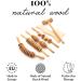 Tuuli Accessories Maderotherapy Wood Set - Massager Roller for Cellulite & Lymphatic Drainage | International Shipping Available - Buy Online on GoSupps.com