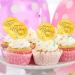 lasuroa 10pcs Happy Mother's Day Cake Topper Acrylic Round Mothers Day Cupcake Topper Mirror Engraved Cake Decoration for Dessert Birthday Party Supplies (Gold) - Buy Online on GoSupps.com