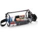 Zenfun Clear Shoulder Bags - 3 Pack Transparent Wallets Stadium Approved PVC Bags for Sports Concerts Festivals Events & Hiking - Adjustable Straps Black - Buy Online on GoSupps.com