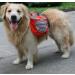 XIAOYU Adjustable Dog Backpack Carrier for Travel & Hiking - Orange Saddle Bag Harness - Buy Online on GoSupps.com