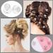 48 Piece Rhinestone Pearl Spiral Hair Pins Set for Wedding Bridal Prom Party - Buy Online on GoSupps.com