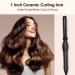 LURA 1 Inch Curling Iron - Ceramic Tourmaline Coating Barrel Hair Curler | 2 Heat Settings (320/410) | Suitable for All Hair Types | 1-Inch Black - Buy Online on GoSupps.com