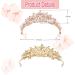 Bogoro Qazuwa Krone Tiara - Elegant Wedding Crown with Crystals | Princess Tiara for Brides & Cosplay | Ros gold Party Gift - Buy Online on GoSupps.com