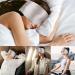 Luxury Mulberry Silk Sleep Mask - Adjustable Eye Cover for Sleeping | Soft Pressureless Blackout Design for Men & Women - Large Size Mink Silver - Buy Online on GoSupps.com