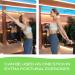 BodyTree Posture Corrector Yoga Cross Stick - Compact and Adjustable Stretch Pole - Cracker bar - Stretcher for Upper and Lower Back Pain Relief Pink - Buy Online on GoSupps.com