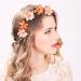 Shop Vegcoo 5-Piece Wedding Rose Flower Crown Headband - Perfect for Brides Girls & Festivals | Ideal for Travel Photography & Parties - Buy Online on GoSupps.com