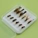 YAZHIDA | Fly Fishing Flies kit |Dry Fly | WetFly | 12pcs Bead Head Brassie