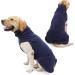 Buy Lianzimau Large Dog Fleece Sweater - Warm Winter Coat for Small & Medium Dogs - Cozy Dog Jacket (1 Pack) - Blue - Buy Online on GoSupps.com