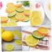 HOMSFOU 39 Pcs Imitation Lemon Slice Simulation Fruits Model Photography Fruits Slices Mini Lemon Model Lifelike Decorative Fruits Fake Lemon Slices Fruit Slices Gray Flakes Pvc Artificial Assorted Colorx3pcs 4X4X0.8CMx3pcs - Buy Online on GoSupps.com