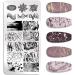Onsinic Marble Pattern Nail Stamping Plates Stainless Steel Nail Art Design Templates for Creative Nail Designs | International Shipping Available - Buy Online on GoSupps.com