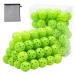 50 Pack Plastic Golf Balls Practice Limited Flight Golf Training Ball Hollow Swing Practice Indoor Golf Balls with Mesh Drawstring Bag for Backyard Driving Range or Outdoor Green