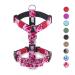 Tspro Tactical dog base with handle 3.3 cm wide military quality thick padded and robust quick-release belt snap suitable for small dogs (for 14-23 kg dogs camo pink-s) S- (dog weight 14-23 kg)3.3cm Width-Camo Pink