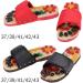 Colorful Pebble Stone Massage Shoes | Natural Acupressure Foot Care | Relaxation at Home (39-Red) | International Shipping - Buy Online on GoSupps.com