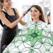 Waterproof Barber Cape - St. Patrick's Day Geometry & Cheetah Haircut Bib for Men | Unisex Hair Cutting Cape - Shop Now - Buy Online on GoSupps.com