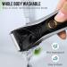 Men's Electric Body Hair Trimmer with LED Light - SkinSafe Guard, Rechargeable, Waterproof - Ideal for Male Groin Hair Grooming - Buy Online on GoSupps.com