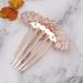 Create idea Flower Hair Comb Rhinestone Wedding Bride Headpiece Decorative Hair Accessories for Wedding Bridal French Twist Bun Full Updos Low Bun Hairstyles Pink - Buy Online on GoSupps.com