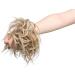Tousled Updo Hair Pieces Messy Bun Hair Scrunchies Extensions Hair Piece Ponytail With Elastic Rubber Hair Extensions for Women Sandy Blonde to Bleach Blonde - Buy Online on GoSupps.com