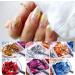 12 Grids Gold Nail Foils - Holographic Aluminum Glitter Sequins for Nail Art - Mirror Effect Designs - Nail Sticker Decals and DIY Decorations - Buy Online on GoSupps.com