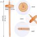 DICHA 3 Inch Drop Spindle Kit with Tutorial for Beginners - Wooden Spindles for Weaving and Spinning - Perfect Spinner Gifts in Gift Box - Buy Online on GoSupps.com