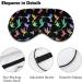 Nature Theme Flying Hummingbirds Sleep Mask - Adjustable Strap, Light Blocking Eye Cover for Men and Women - Buy Online on GoSupps.com