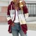 Shop Hanxiulin Oversized Winter Coat - Plush Jacket & Hoodie for Women | Warm Windproof Fluffy in B-Wine - Size 3XL & Color Variants - Buy Online on GoSupps.com