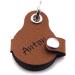 Copter Farm Dog Brand Bag - Push Button Engraving Brown Synthetic Leather Round Pear 30mm - Custom Engraved on Both Sides - Buy Online on GoSupps.com