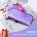 Professional Travel Nail Clipper Kit - 12 Pieces Manicure Set with Cuticle Nipper, Pedicure Tools in Luxurious Travel Case - Purple - Buy Online on GoSupps.com